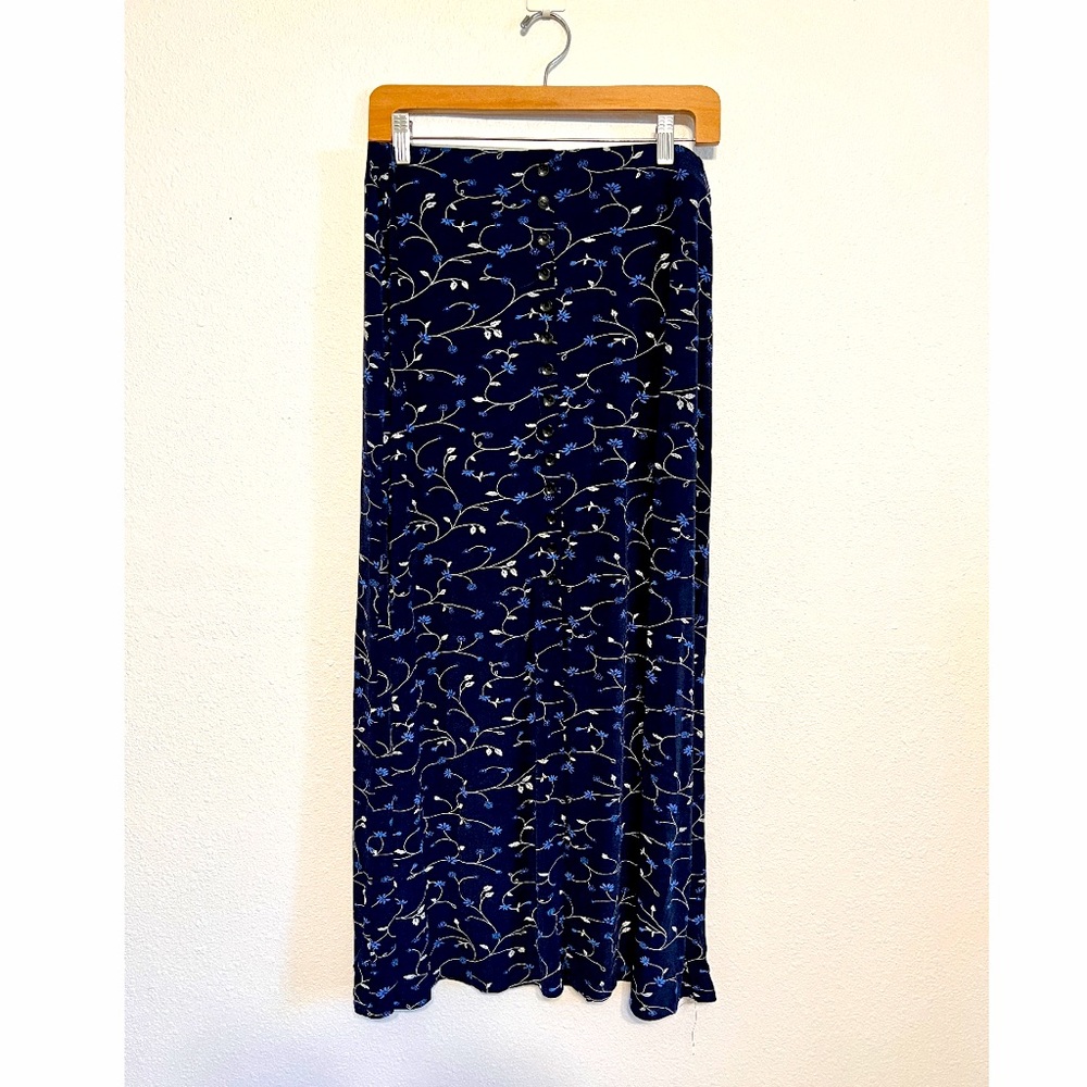 90s Slinky Knit Print Skirt L